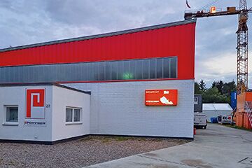 Renovierungsarbeiten auf dem Bauhof der S. Pöttinger Bauunternehmung in Hohenbrunn